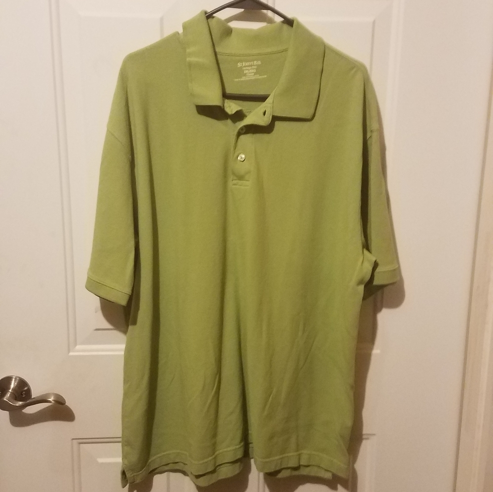 St John Bay 2XL green Heritage Polo